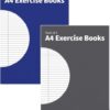 Set of 4 A4 Exercise Books in Various Colors