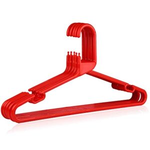 Set of 4 Assorted Color Plastic Hangers