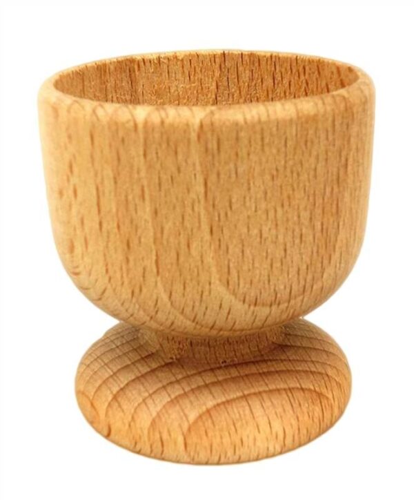 Set of 4 Beech Wood Egg Cups by APOLLO