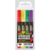 Set of 4 Colored Liquid Chalk Window Markers