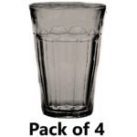 Set of 4 Duralex Picardie Grey Highball Glass Tumblers, 360ml