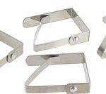 Set of 4 Metaltex Stainless Steel Tablecloth Clips
