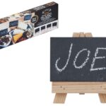 Set of 4 Mini Wooden Easels (5.5cm) for Plate Settings, Food Markers, and Table Decorations