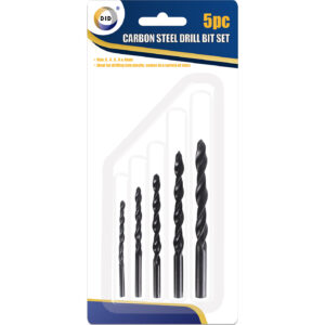 Set of 5 Carbon Steel Drill Bits