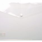 Set of 5 Clear A4 Tiger Plastic Stud Wallet Folders