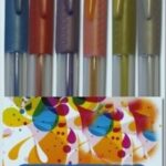 Set of 5 Metallic Pearlized Gel Pens