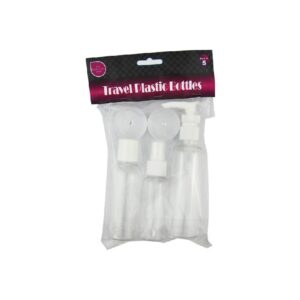 Set of 5 Plastic Travel Bottles