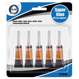 Set of 5 Super Glue Tubes