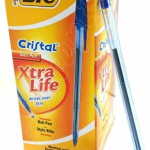 Set of 50 Blue Bic Cristal Ballpoint Pens