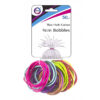 Set of 50 Thin Multi-Colored Hair Ties