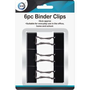 Set of 6 Binder Clips