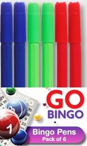 Set of 6 Bingo Marker Pens