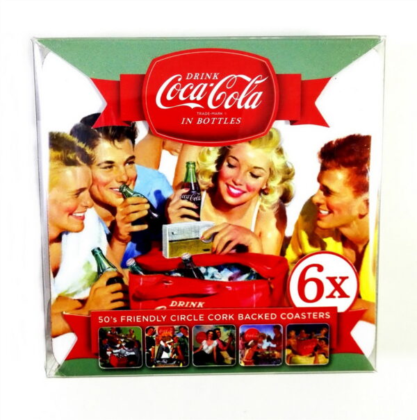 Set of 6 Coca-Cola Coasters