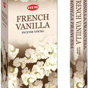 Set of 6 Hem French Vanilla Incense Stick Packs (20 sticks per pack)