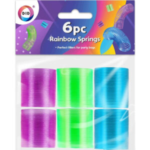 Set of 6 Rainbow Coil Toys