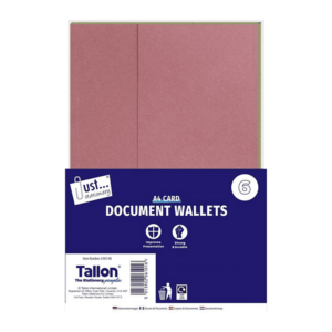 Set of 6 Traditional Card Document Wallets by Just Stationery