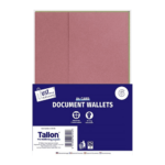 Set of 6 Traditional Card Document Wallets by Just Stationery