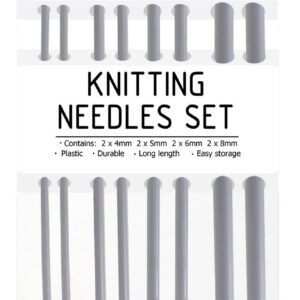 Set of 8 Knitting Needles