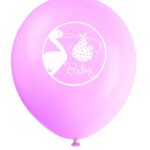 Set of 8 Latex Balloons for Baby Shower