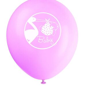 Set of 8 Latex Balloons for Baby Shower