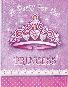 Set of 8 Princess Invitations with Envelopes