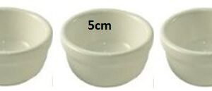 Set of Three 5cm Ceramic Ramekin Bowls