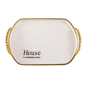 **Shape and Design**: Oval serving tray