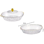 **Shape and Size**: Round, with dimensions of 30 cm in diameter and 7 cm in height