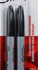 Sharpie Black Marker Pen Twin Pack