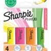 Sharpie Fluo XL Highlighter Set, Pack of 4 Assorted Colors