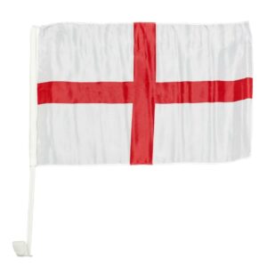 SHATCHI England St. George's Car Flags, 30cm x 46cm, Pack of 2