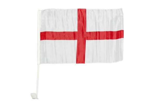 SHATCHI England St. George's Car Flags, 30cm x 46cm, Pack of 2