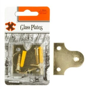 SHAW X Brass-Plated Frame Plates 50mm, Pack of 2