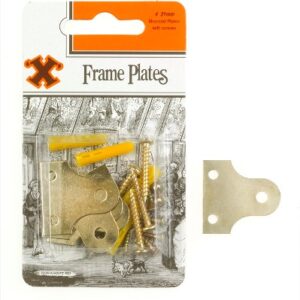 SHAW X Brass-Plated Glass/Frame Plates 31mm, Pack of 4