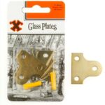 SHAW X Brass-Plated Glass/Frame Plates 40mm - Pack of 2