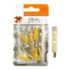 SHAW X Brass-Plated J Hooks with Screws, Pack of 2