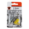 SHAW X Nickel-Plated J Hooks with Screws, Pack of 2