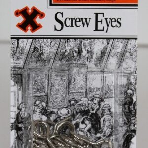 SHAW X Nickel-Plated Screw Eyes in Various Sizes