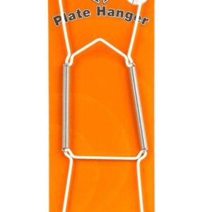 SHAW X NO. 4 WHITE PLATE HANGER, ADJUSTABLE 28CM TO 41CM