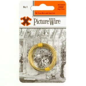 SHAW X NO.1 Brass-Plated Picture Wire 3M, Supports Up to 6kg/13lbs