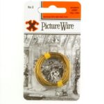 SHAW X NO.2 Brass-Plated Picture Wire 3M Supports Up to 11kg/24lbs