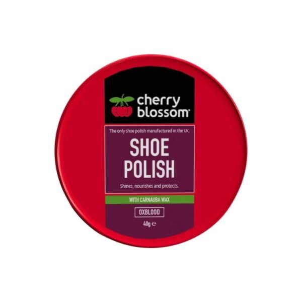 Shoe Polish 40g - Cherry Blossom Oxblood