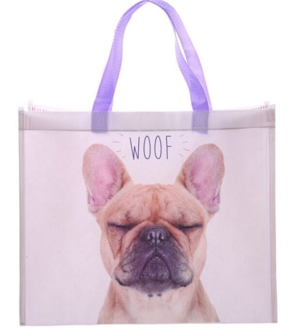 Shopping Bag with French Bulldog Design