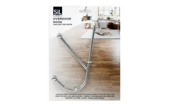 SIL Chrome Double Overdoor Hook 16cm