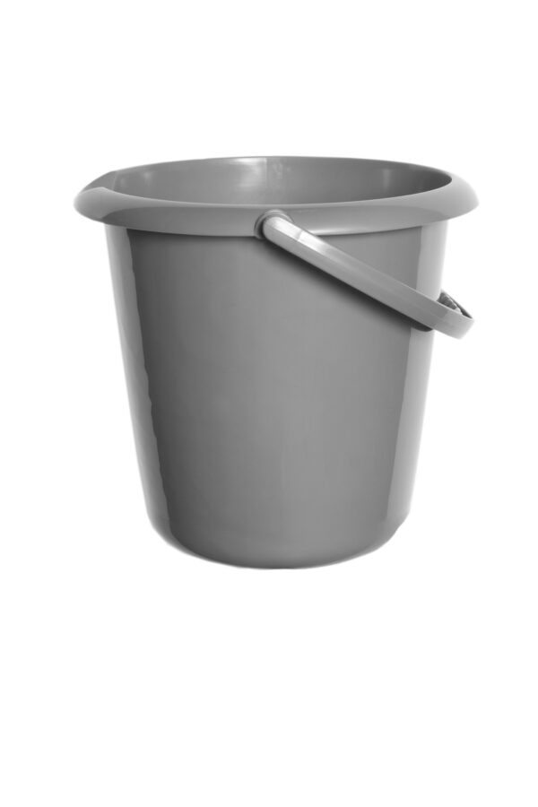 Silver 10L Bucket by WHITEFURZE