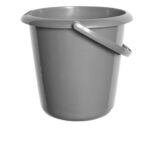 Silver 10L Bucket by WHITEFURZE