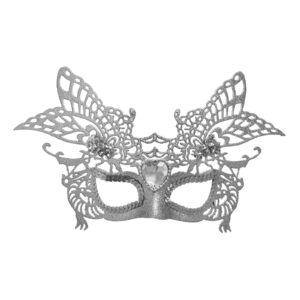 Silver Elegant Masquerade Party Mask for Women