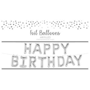 Silver Foil Balloon for Birthday Celebration