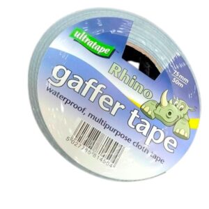 Silver Gaffer Tape by Rhino Cloth, 75mm x 50m