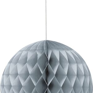 Silver Tissue Paper Honeycomb/Pom Pom - 8 Inch / 20cm - Unique Party Decoration